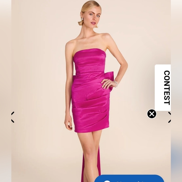 Stunning bow dress - flattering - Picture 2 of 2